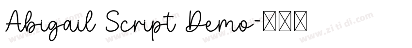 Abigail Script Demo字体转换